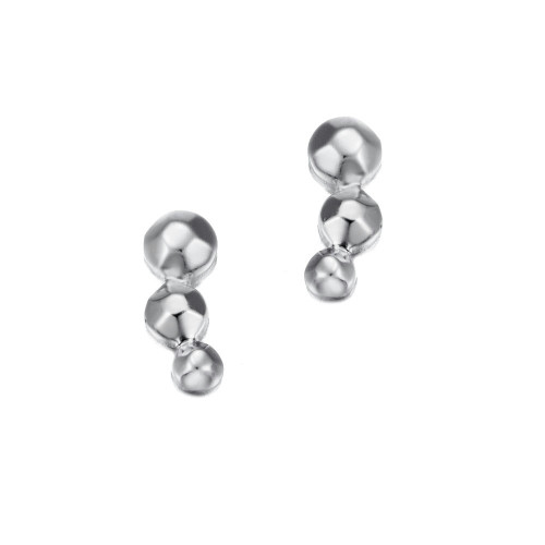 Pendientes de presión de plata de ley 925