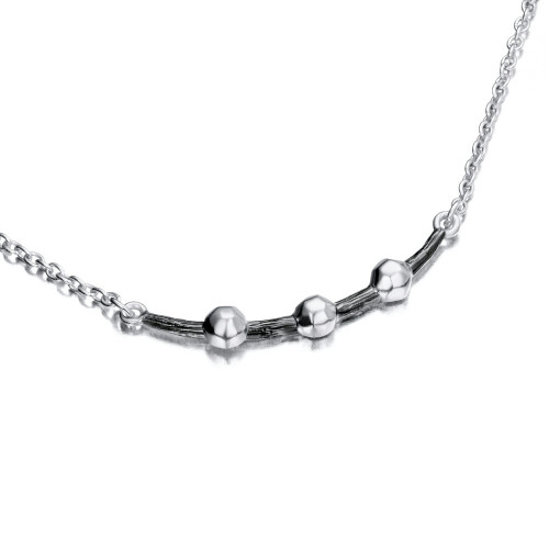 Collar CELESTIAL de Plata.Baño de Rutenio Negro