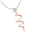 Small sterling silver pendant with rose gold plating Small sterling silver pendant with rose gold plating