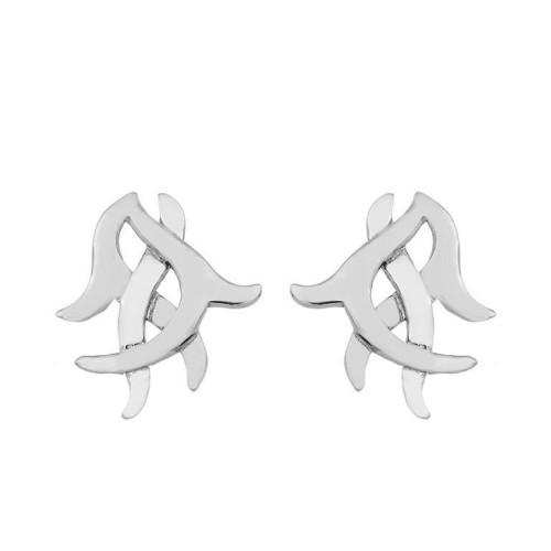 ROOTS Earrings in Silver.