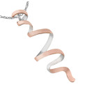 Sterling silver pendant with rose gold plating