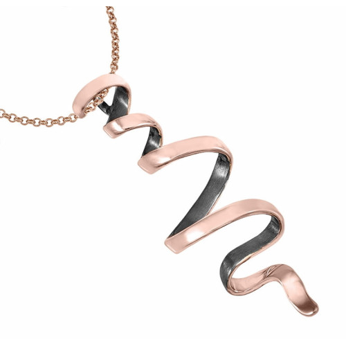 CURLS Pendant in Silver. 18k Gold Vermeil
