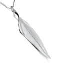Pendant with leaf in sterling silver 925