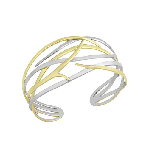 Brazalete ROOTS de Plata. Baño de Oro 18k