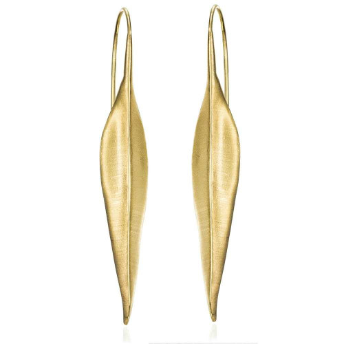 Pendientes FOREST de Plata. Baño de Oro 18k