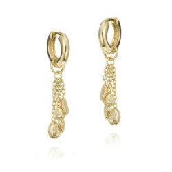 NUGGETS Earrings in Silver. 18k Gold Vermeil