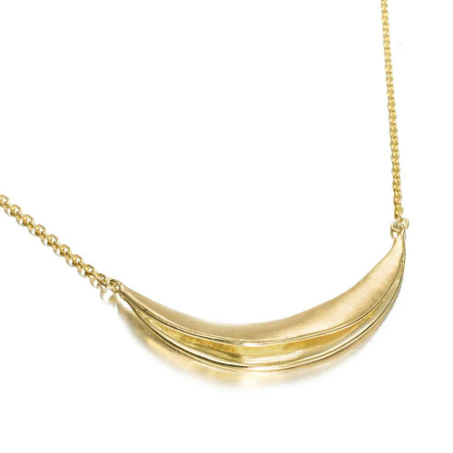 Collar ODYSSEY de Plata.Baño de Oro 18k