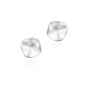 Pendientes de gotas orgánicas de plata de ley 925