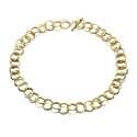 Collar midi de eslabones de plata con baño de oro 18k