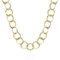 Collar midi de eslabones de plata con baño de oro 18k