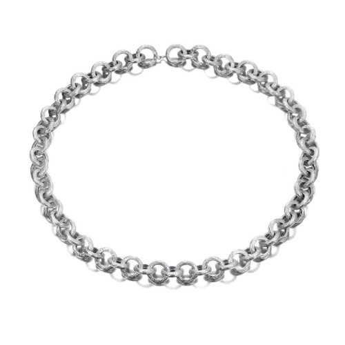 Collar de eslabones de plata de ley 925