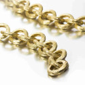 Link necklace in sterling silver with 18k gold vermeil