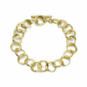 Pulsera   FLORENCE de Plata.  Baño de Oro 18k