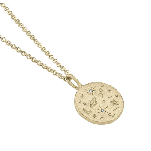 PLANETARIUM Pendant in Silver.  18k Gold Vermeil