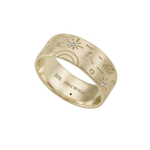 PLANETARIUM Ringt in Silver. 18k Gold Vermeil