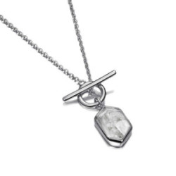 HERKIMER Necklace in Silver.