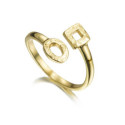 Ring  DROP in Silver. 18 k Gold vermeil