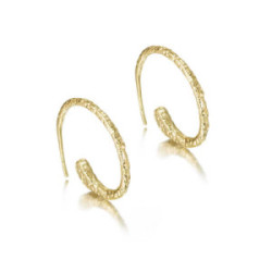 Earrings  LAVA in Silver. 18 k Gold vermeil