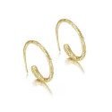 Earrings  LAVA in Silver. 18 k Gold vermeil