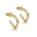 Earrings  LAVA in Silver. 18 k Gold vermeil