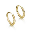 Earrings  LAVA in Silver. 18 k Gold vermeil