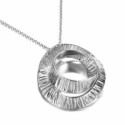 Pendant SEAWEED in Silver.