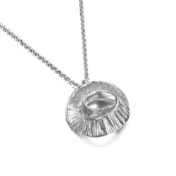 Pendant SEAWEED in Silver.