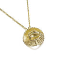 Pendant SEAWEED in Silver. 18 k Gold Vermeil