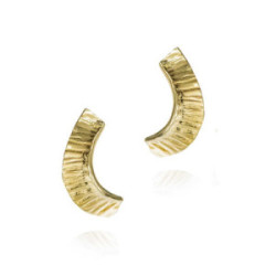 Pendientes SEAWEED de Plata. Baño de Oro 18k