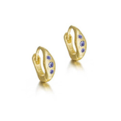 Earrings DECO in Silver. 18 k Gold vermeil