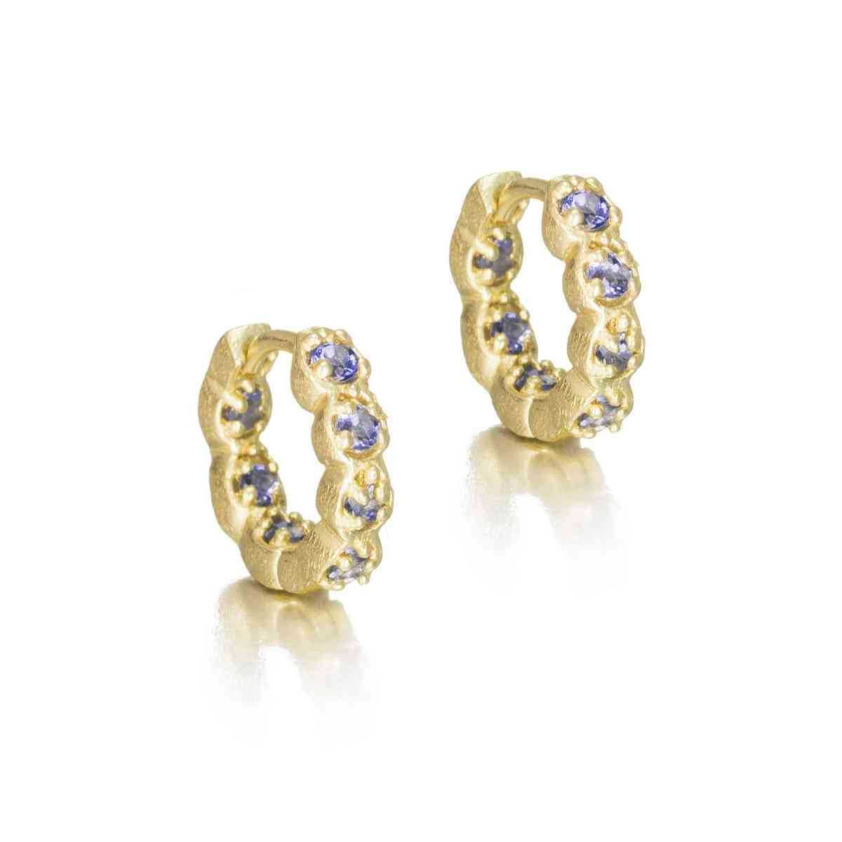 Earrings DECO in Silver. 18 k Gold vermeil