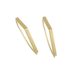 Pendientes OLYMPIA de Plata. Baño de Oro 18k