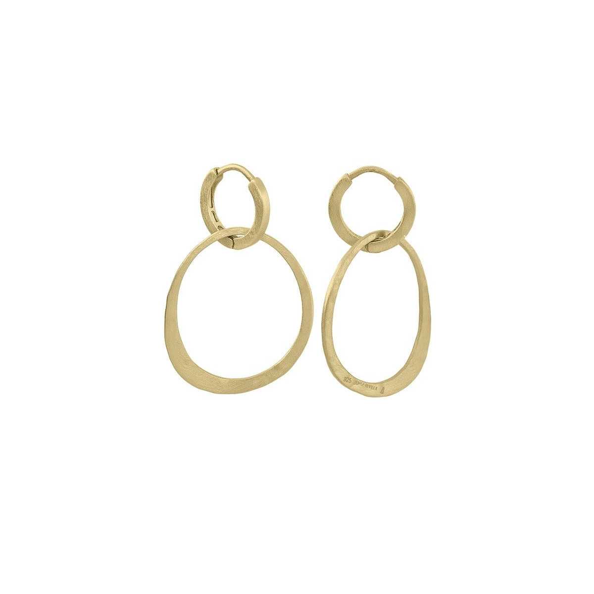 OLYMPIA Earrings in Silver. 18k Gold Vermeil