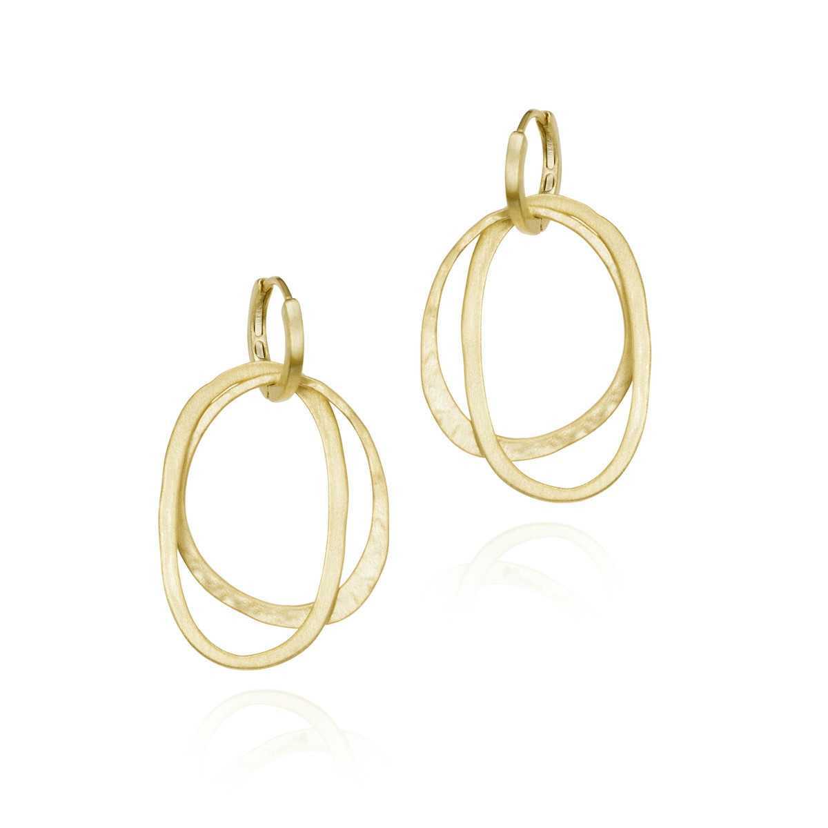 Pendientes OLYMPIA de Plata. Baño de Oro 18k