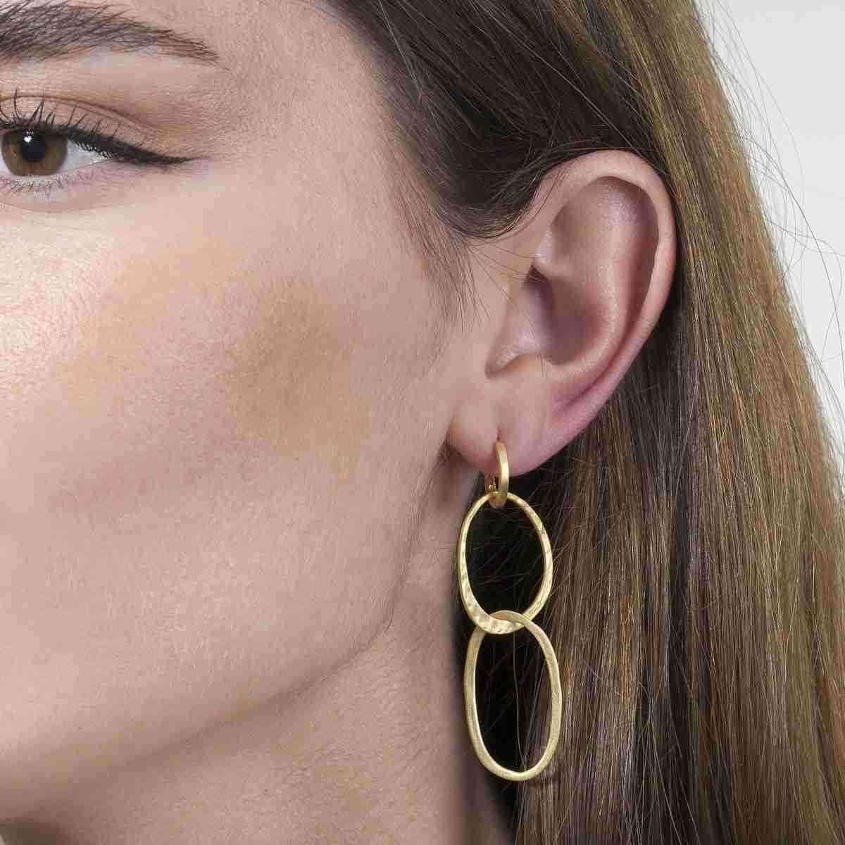 OLYMPIA Earrings in Silver. 18k Gold Vermeil