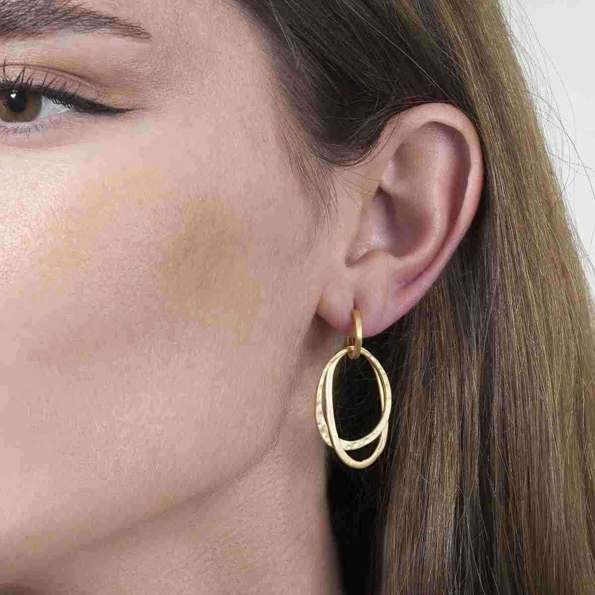 OLYMPIA Earrings in Silver. 18k Gold Vermeil