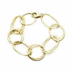 Pulsera   OLYMPIA de Plata.  Baño de Oro 18k