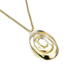 BUBBLE Pendant in Silver. 18k Gold Vermeil