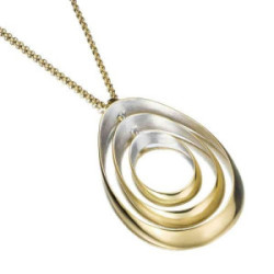 BUBBLE Pendant in Silver. 18k Gold Vermeil