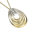 BUBBLE Pendant in Silver. 18k Gold Vermeil