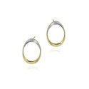 Pendientes BUBBLE de Plata. Baño de Oro 18k