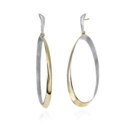 Pendientes BUBBLE de Plata. Baño de Oro 18k