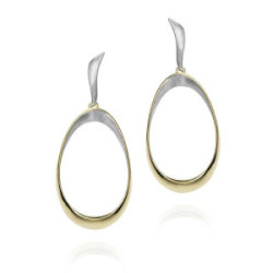 Pendientes BUBBLE de Plata. Baño de Oro 18k