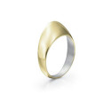 Anillo BUBBLE de Plata. Baño de Oro 18k