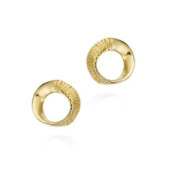 Earrings SEAWEED in Silver. 18 k Gold Vermeil