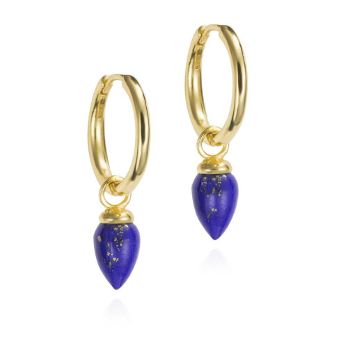 Pendientes PENDULUM de Plata. Baño de Oro 18k