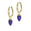Pendientes PENDULUM de Plata. Baño de Oro 18k