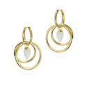 PENDULUM Earrings in Silver. 18k Gold Vermeil