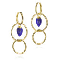 Pendientes PENDULUM de Plata. Baño de Oro 18k