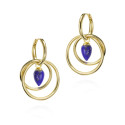 Pendientes PENDULUM de Plata. Baño de Oro 18k